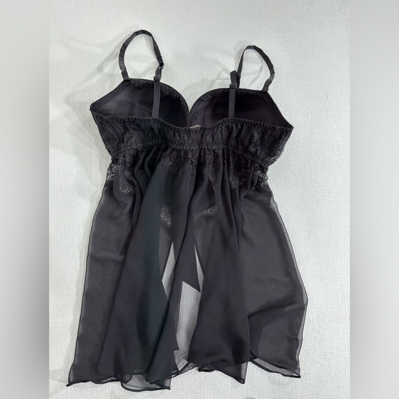 Victoria’s Secret baby doll push up lingerie dress black size 36D - Picture 4 of 7